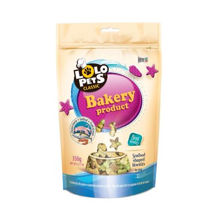 LOLO Sušenky KOSTIČKY MOŘSKÉ PLODY pro psy 350 g