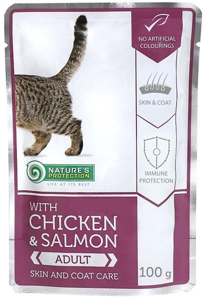 Nature´s Protection Nature's Protection Cat kapsička Skin & Coat Care 100g