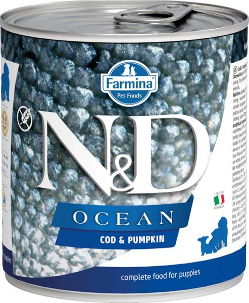 N&D DOG OCEAN Puppy Codfish & Pumpkin  285 g + 1 ks  ZDARMA
