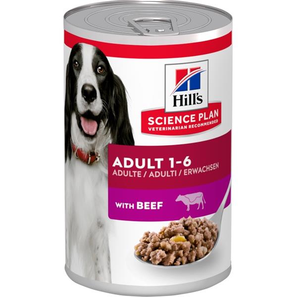 Hill's Science Plan Canine Adult Beef konzerva 370 g