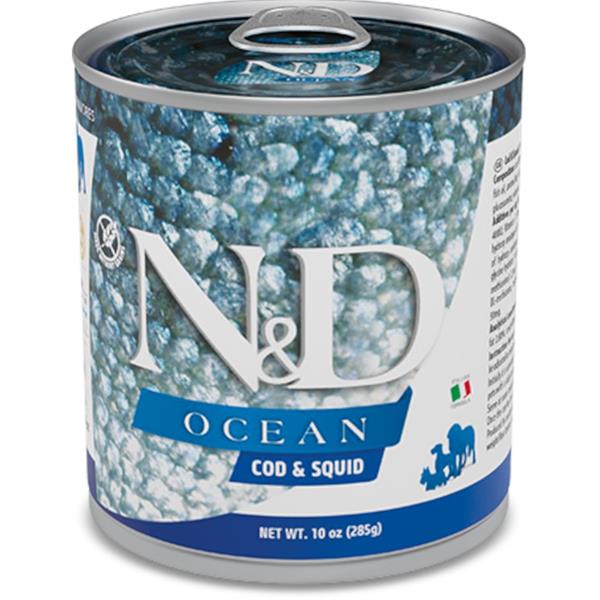 N&D DOG OCEAN Adult Codfish & Squid 285 g + 1 ks  ZDARMA
