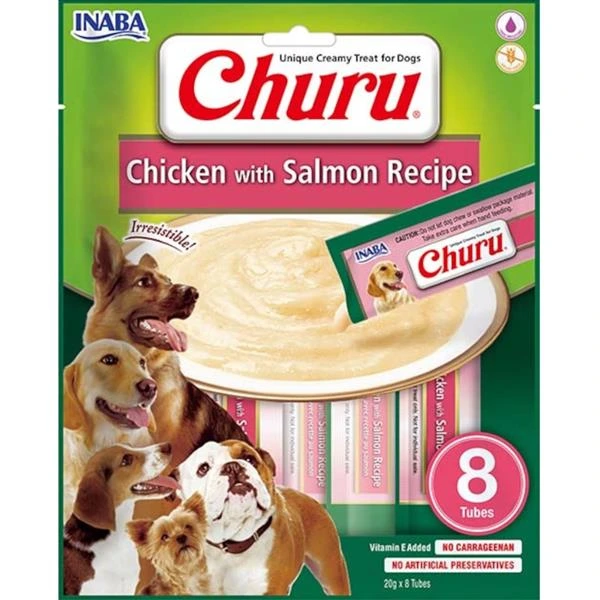 Churu dog snack kuře & losos 8x 20g