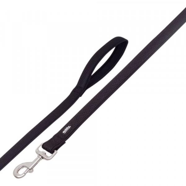 Vodítko nylon Mesh Preno 120cm x 15-20mm černé Nobby