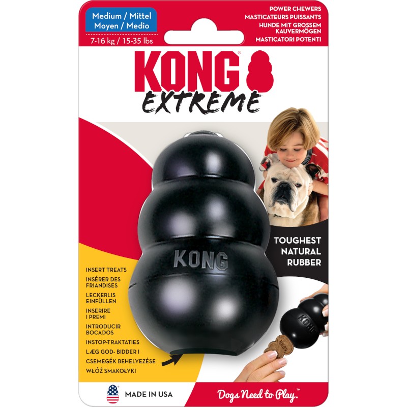 Hračka guma Extreme Kong medium, 7 do 16 kg