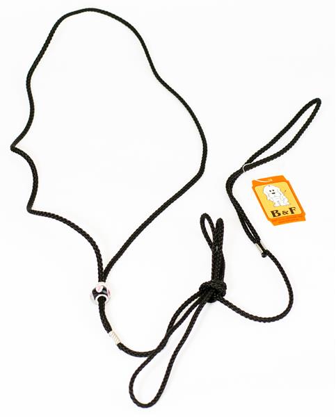 B&F Vodítko nylon předváděcí - černé BAFPET 0,3 x 140 cm