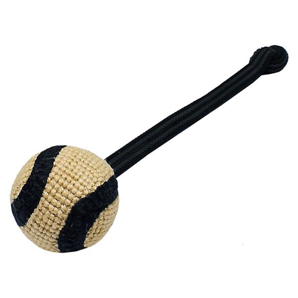 B&F Pešek tréninkový jutový míček s poutkem BAFPET 7 cm