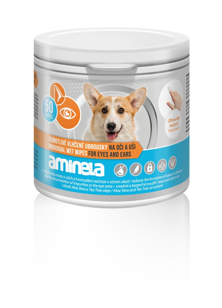 Aminela ubrousky na oči a uši 50 ks