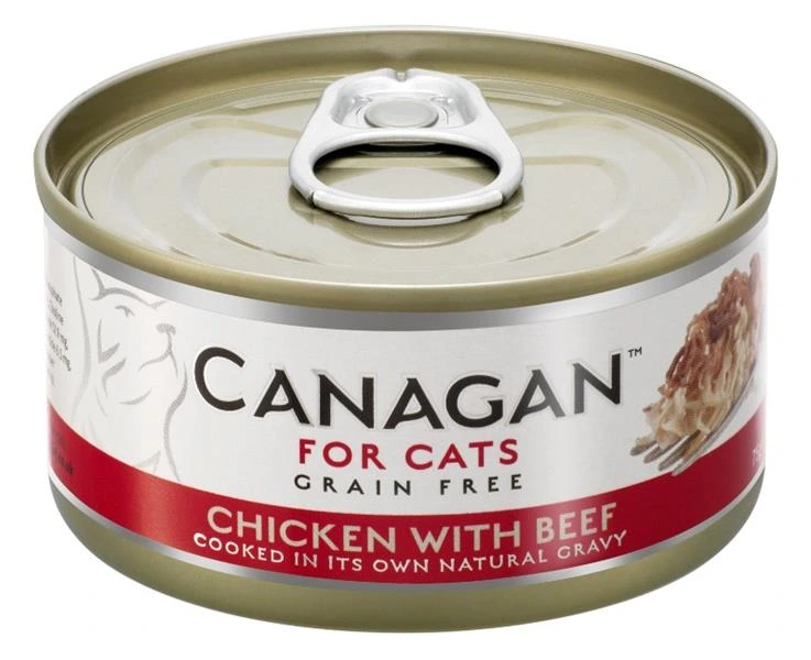 Canagan Cat konz. - Kuře s hovězím  75 g