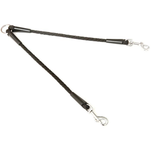 B&F Rozdvojka textil lano SPIRÁLA černá 0,6x30 cm BAFPET