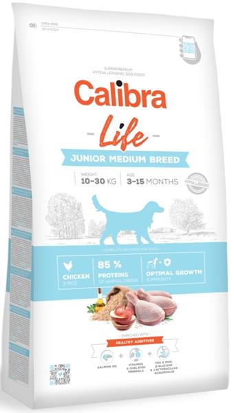 Calibra Dog Life Junior Medium Breed Chicken 2,5kg