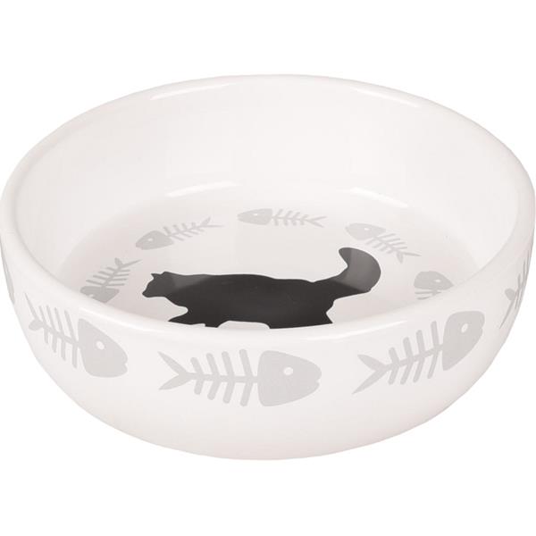 Miska cat keramika sigle white 375 ml Flamingo