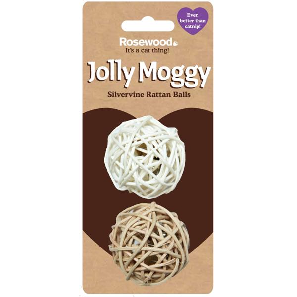 Rosewood Hračka cat ratan koule (2 ks) RW