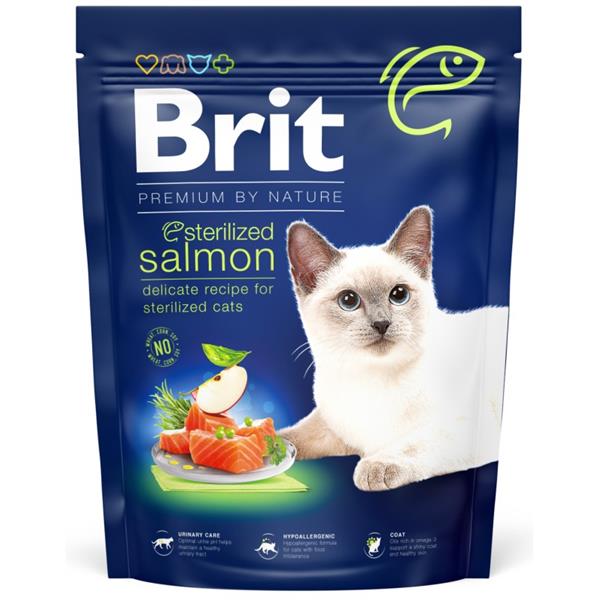 BRIT Premium by Nature Cat Sterilized Salmon 300 g