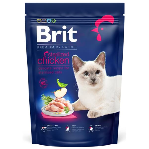 BRIT Premium by Nature Cat Sterilized Chicken 800 g