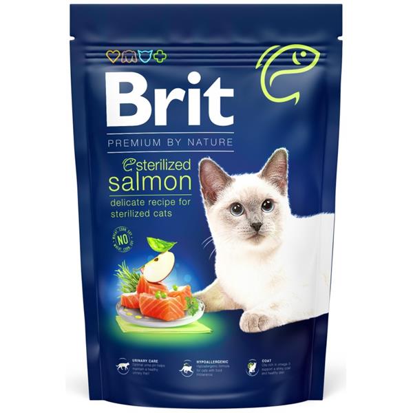 BRIT Premium by Nature Cat Sterilized Salmon 1,5 kg