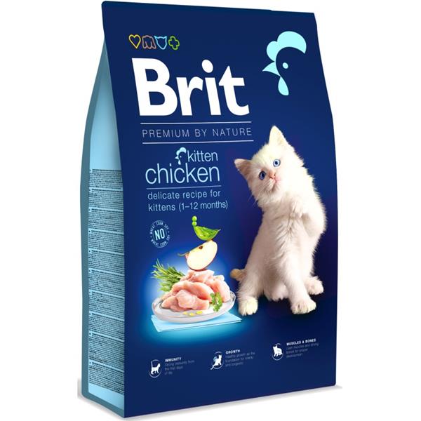 Brit Premium by Nature Cat Chicken Kitten - 8kg