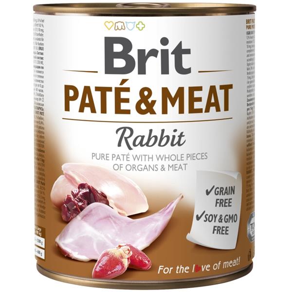 Brit Dog konz Paté & Meat Rabbit 800 g