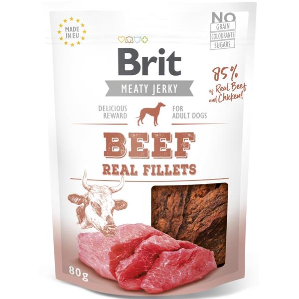 Brit Jerky Beef Fillets 80 g
