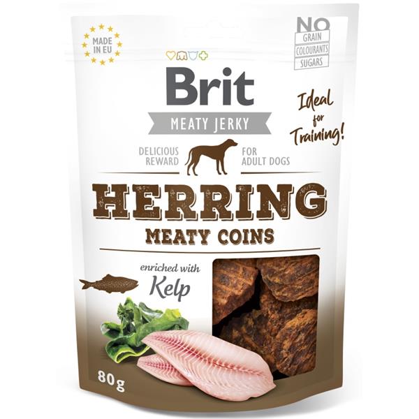 Brit Jerky Herring Meaty Coins 80 g