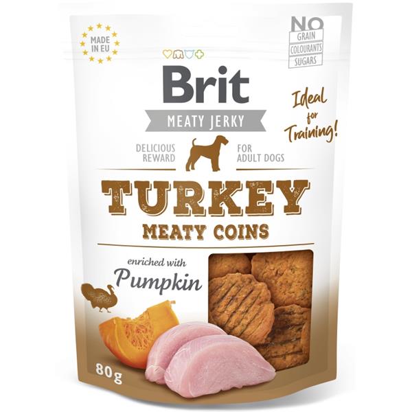 Brit Jerky Turkey Meaty Coins 80 g