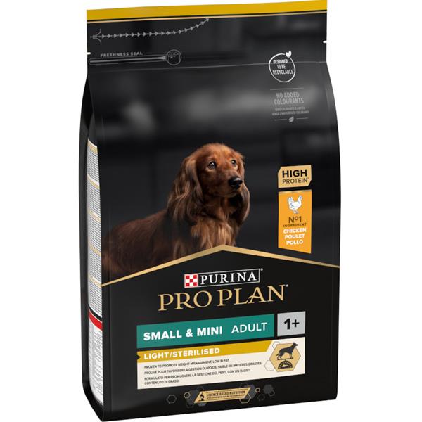 Pro Plan Dog Adult Small & Mini Light/Sterilised kuře 3 kg