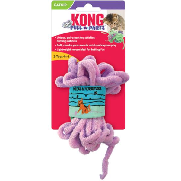 KONG Pull-A-Partz Yarnz Hračka pro kočky 1 ks