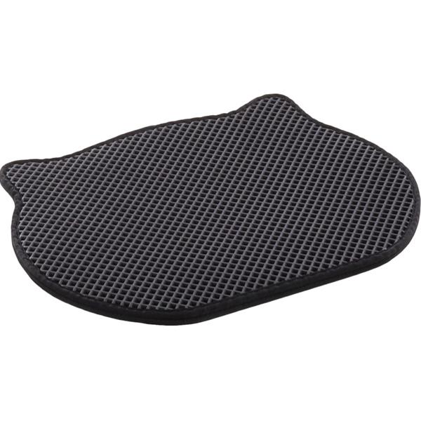 WC předložka dvouvrstvá černá Flamingo 50x40 cm