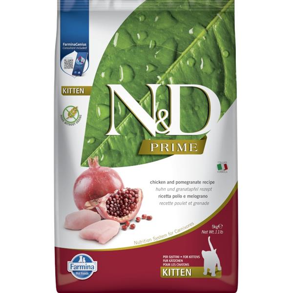 N&D PRIME CAT KITTEN Chicken & Pomegranate 5 kg 