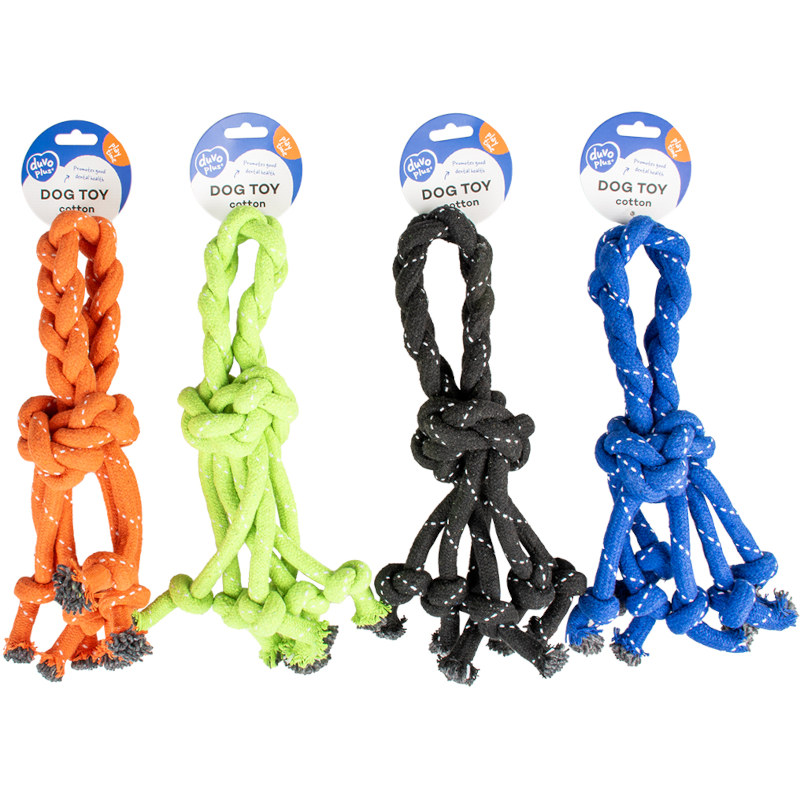 Hračka lano chobotnice s poutkem mix 30,5 cm Duvo+