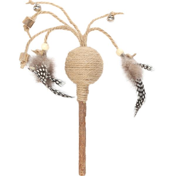 Hračka cat Yutsa vábnička hnědá 36 cm Flamingo