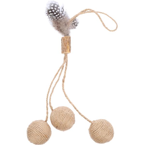 Hračka cat Yutsa míčky hnědé Flamingo