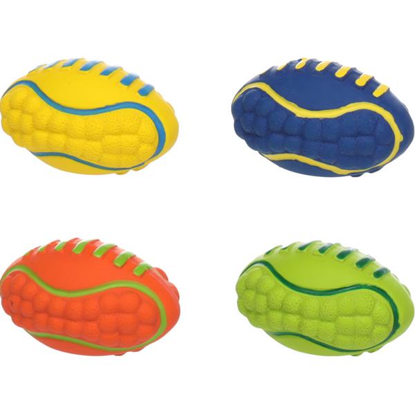 Hračka latex Ruggo Rugby míček 7,7 cm mix barev Flamingo