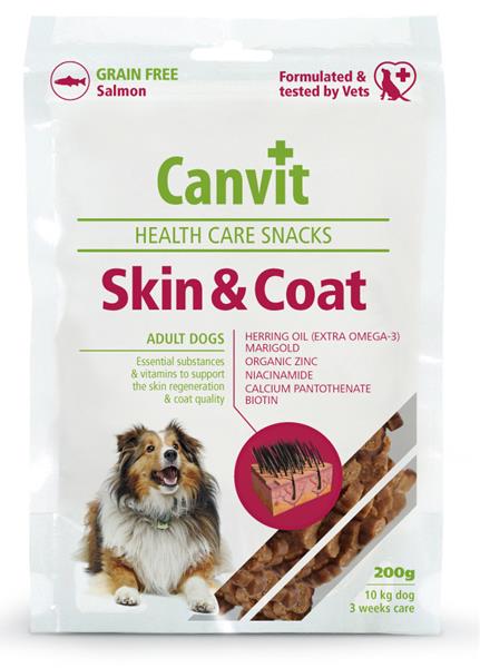 Canvit Snacks Skin & Coat 200 g - 1ks