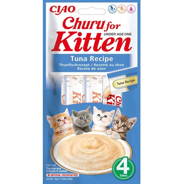 Pochoutka Churu Kitten tuňák 4x14g