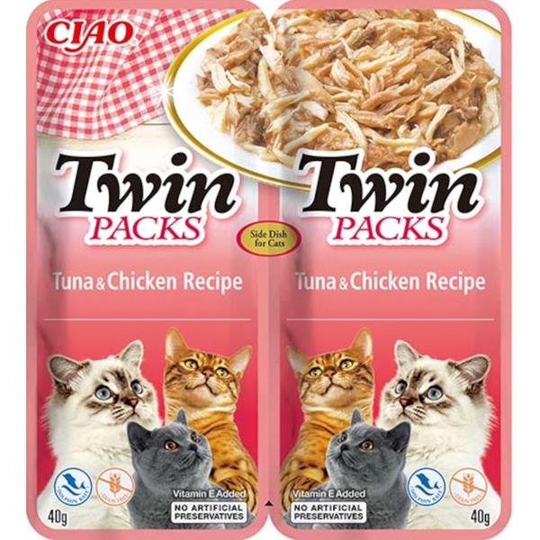 Churu Cat Twin Packs Tuna&Chicken in Broth 80g 