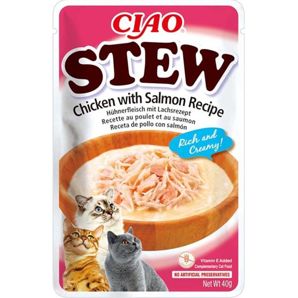 Ciao Stew Pouch 40g - Kuřecí s Lososem