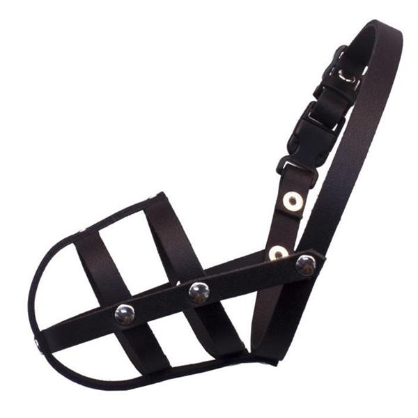 B&F Náhubek kůže černý BAFPET č. 1 Pudl střední