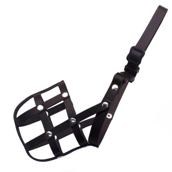 B&F Náhubek kůže černý BAFPET č. 2 Jezevčík