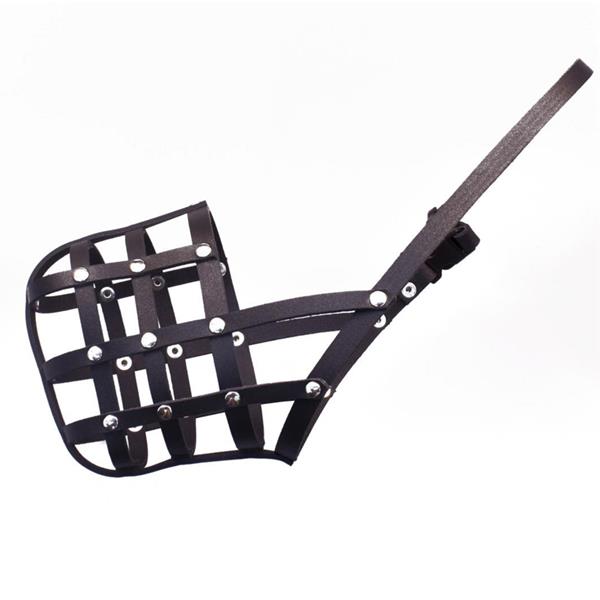 B&F Náhubek kůže černý BAFPET č. 4 Dalmatin