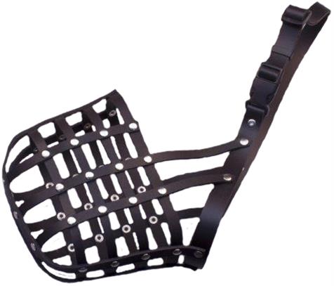 B&F Náhubek kůže černý BAFPET č. 6 Německý ovčák