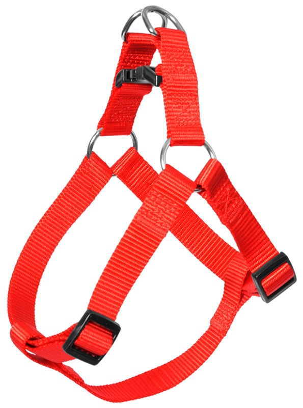 Postroj nylon Červená DUVO+ 1,5 x 40-50 cm