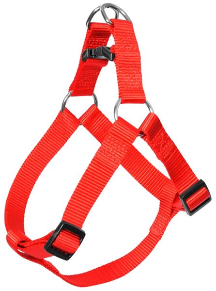 Postroj nylon Červená DUVO+ 2,5 x 65-80 cm