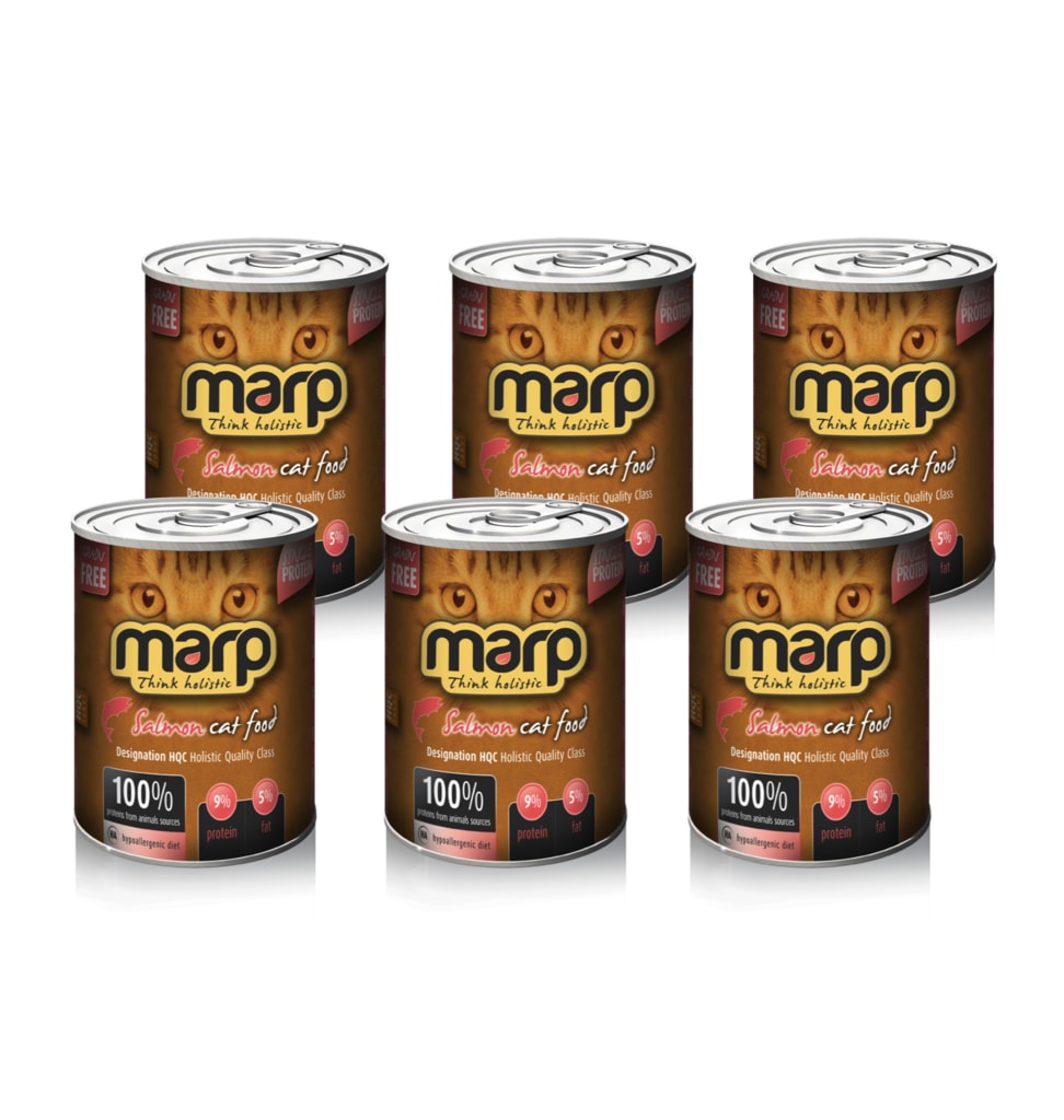 Marp Salmon konzerva pro kočky s lososem 6x370g