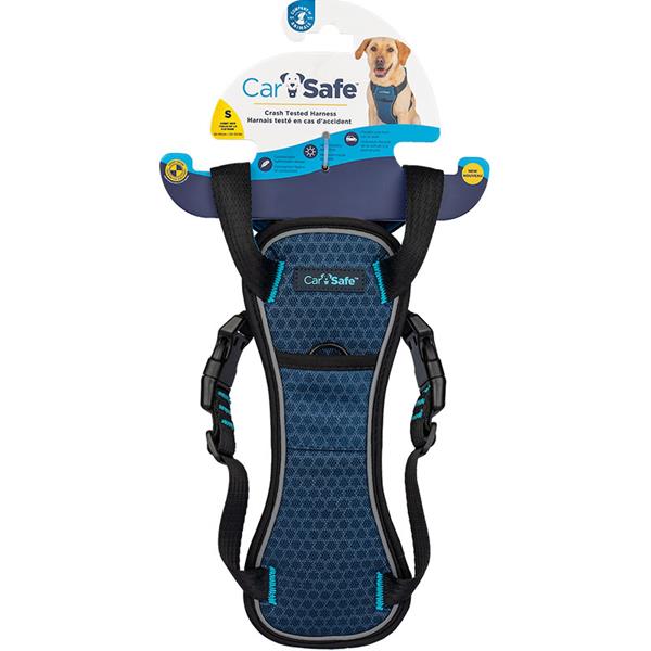 The Company of Animals Postroj do auta CarSafe Crash Tested Small (S) modrý COA