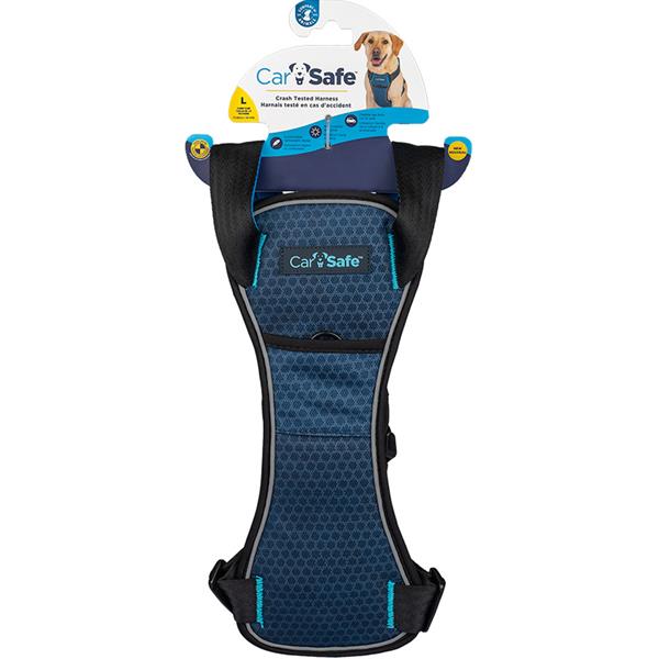 The Company of Animals Postroj do auta CarSafe Crash Tested Large (L) modrý COA