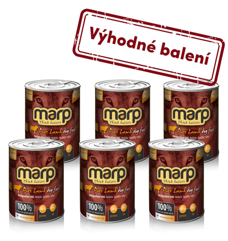 Marp Lamb konzerva pro psy s jehněčím 6x400g