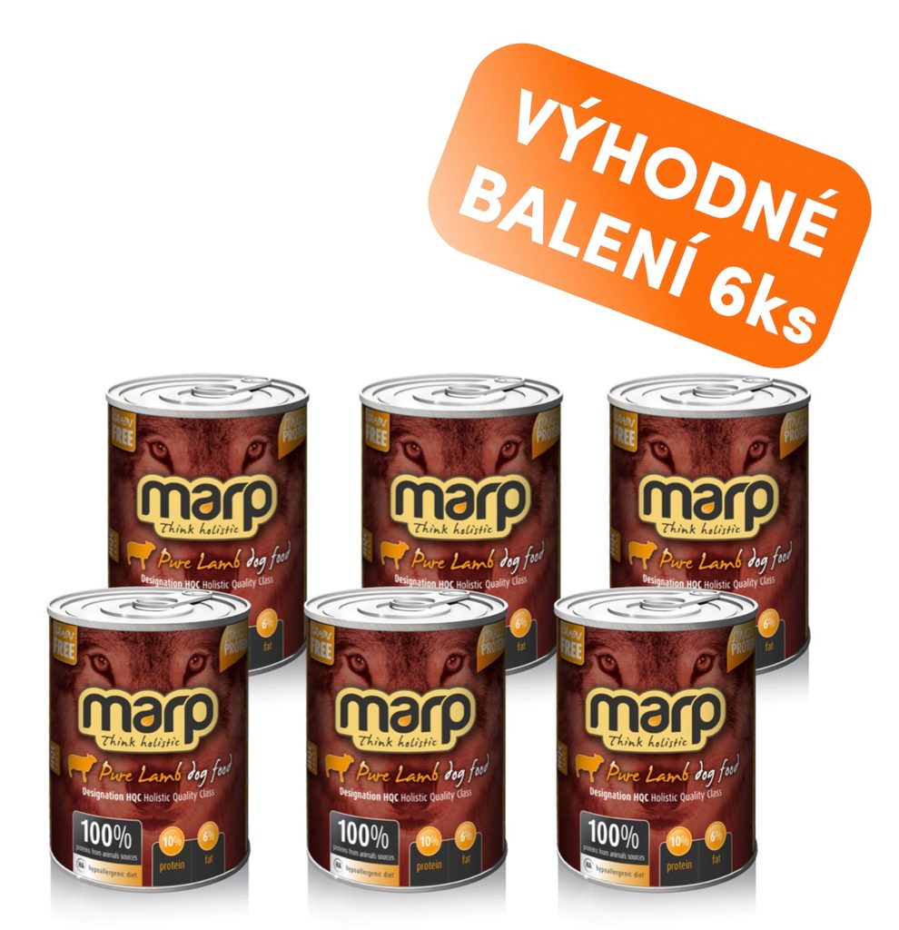 Marp Lamb konzerva pro psy s jehněčím 6x400g