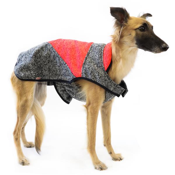 Samohýl Exclusive Obleček svetr Frankie XL oranžovo-šedý (56 cm)