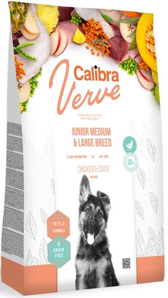 Calibra Dog Verve GF Junior M&L Chicken&Duck 2 kg