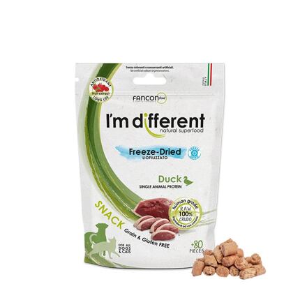 I´M DIFFERENT SNACK kachna - mrazem sušený pamlsek 40 g